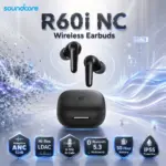 Anker Soundcore R60i NC Wireless Earbuds, Adaptive ANC Up to 52dB, Hi-Res LDAC Audio, Bluetooth 5.3 Multipoint, 6-Mic AI Calls, 50-Hour Battery, Fast Charge, IP55, Black