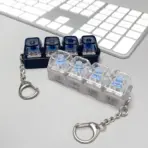 Keyboard Fidget Toy Clicker Stress Relief Mechanical Key Simulator With Realistic Click Feel, Portable Design, Durable Construction, Focus & Anxiety Relief For Adults And Teens- RELIEF-WHT