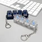 Keyboard Fidget Toy Clicker Stress Relief Mechanical Key Simulator With Realistic Click Feel, Portable Design, Durable Construction, Focus & Anxiety Relief For Adults And Teens- RELIEF-WHT
