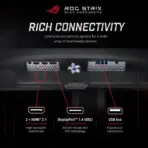 ASUS ROG Strix OLED XG32UQDMS 31.5-Inch 4K QD-OLED Gaming Monitor, 240Hz, 0.03ms, HDR True Black 400, 99% DCI-P3, Dual HDMI 2.1, G-SYNC, FreeSync Premium Pro and OLED Care Pro - Image 10