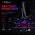 ASUS ROG Strix XG32WCS 31.5-Inch QHD 1500R Fast VA Gaming Monitor, 180Hz, 1ms GtG, HDR400, ELMB Sync, FreeSync, USB-C DP Alt Mode, DisplayPort 1.4 and HDMI 2.0 - Image 9