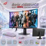 ASUS ROG Strix XG32WCS 31.5-Inch QHD 1500R Fast VA Gaming Monitor, 180Hz, 1ms GtG, HDR400, ELMB Sync, FreeSync, USB-C DP Alt Mode, DisplayPort 1.4 and HDMI 2.0