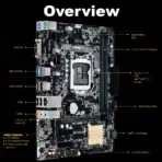 ASUS H110M-F DDR4 Micro-ATX Motherboard With LGA 1151, Intel 7th/6th Gen CPU Support, 2x DIMMs DDR4-2400, PCIe 3.0 x16, Gigabit LAN, VGA, SATA 6Gb/s, USB 3.0, 8-Channel Audio And EZ Flash 3 - Image 3
