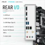 ASUS PRIME H610M-F WIFI D4 Micro-ATX Motherboard With LGA 1700, Intel 14th/13th/12th Gen Support, 64GB DDR4-3200, PCIe 4.0 x16, WiFi 6, Bluetooth 5.3, Dual HDMI, M.2 And 1Gb LAN - Image 7
