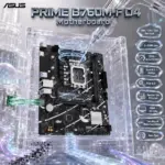 ASUS PRIME B760M-F D4 Micro-ATX Motherboard, LGA 1700, 2 x DIMMs DDR4 , PCIe 4.0, Dual M.2 64Gbps, Realtek 1Gb Ethernet, HDMI 4K 30Hz, USB 5Gbps, 7.1 Audio, 14th / 13th / 12th Gen