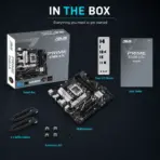 ASUS PRIME B760M-A D4 Micro-ATX Motherboard, LGA 1700, 4x DDR4 5333(OC), PCIe 4.0, Dual M.2 64Gbps, 2.5Gb Ethernet, Dual HDMI 2.1, DisplayPort, Front USB-C, 14th / 13th / 12th Gen - Image 11