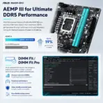 ASUS B860M-BRO Micro-ATX Motherboard, Intel LGA 1851, 2x DDR5 128GB 8800+MT/s OC, PCIe 5.0 M.2, 2.5Gb Ethernet, HDMI, VGA, USB 10Gbps , Front USB-C, Supports Core Ultra Processors (Series 2) - Image 8