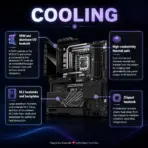 ASUS ROG Maximus Z890 Hero ATX Motherboard, LGA1851, 4x DDR5 9200+ MT/s OC, 22+1+2+2 Power Stages, 6 M.2, PCIe 5.0, WiFi 7, 5GbE + 2.5GbE, Thunderbolt 4, SupremeFX Audio, USB 20Gbps - Image 12