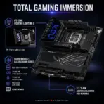 ASUS ROG Maximus Z890 Hero ATX Motherboard, LGA1851, 4x DDR5 9200+ MT/s OC, 22+1+2+2 Power Stages, 6 M.2, PCIe 5.0, WiFi 7, 5GbE + 2.5GbE, Thunderbolt 4, SupremeFX Audio, USB 20Gbps - Image 6
