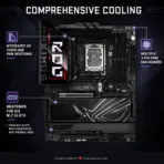 ASUS ROG Maximus Z890 Hero ATX Motherboard, LGA1851, 4x DDR5 9200+ MT/s OC, 22+1+2+2 Power Stages, 6 M.2, PCIe 5.0, WiFi 7, 5GbE + 2.5GbE, Thunderbolt 4, SupremeFX Audio, USB 20Gbps - Image 9