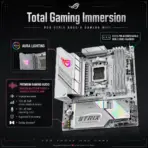 ASUS ROG Strix B850-G Gaming WiFi mATX Motherboard, AM5, 4x DDR5 8000+ MT/s OC, 14+2+1 80A Power Stages, PCIe 5.0, 4 M.2, WiFi 7, 2.5GbE, USB-C 20Gbps, for 9000 & 8000 & 7000 Ryzen Series  - Image 6