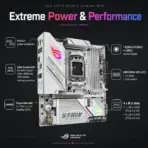 ASUS ROG Strix B850-G Gaming WiFi mATX Motherboard, AM5, 4x DDR5 8000+ MT/s OC, 14+2+1 80A Power Stages, PCIe 5.0, 4 M.2, WiFi 7, 2.5GbE, USB-C 20Gbps, for 9000 & 8000 & 7000 Ryzen Series  - Image 3