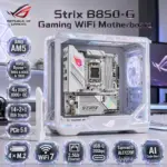 ASUS ROG Strix B850-G Gaming WiFi mATX Motherboard, AM5, 4x DDR5 8000+ MT/s OC, 14+2+1 80A Power Stages, PCIe 5.0, 4 M.2, WiFi 7, 2.5GbE, USB-C 20Gbps, for 9000 & 8000 & 7000 Ryzen Series 