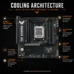 ASUS TUF Gaming B850M-Plus WiFi7 mATX Motherboard, AM5, DDR5 8000+ MT/s OC, 14+2+1 80A Power Stages, PCIe 5.0 x16, 3 M.2, WiFi 7, 2.5GbE, USB-C 20Gbps, for 9000 & 8000 & 7000 Ryzen Series - Image 7