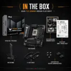 ASUS TUF Gaming B850M-Plus WiFi7 mATX Motherboard, AM5, DDR5 8000+ MT/s OC, 14+2+1 80A Power Stages, PCIe 5.0 x16, 3 M.2, WiFi 7, 2.5GbE, USB-C 20Gbps, for 9000 & 8000 & 7000 Ryzen Series - Image 16