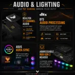 ASUS TUF Gaming B850M-Plus WiFi7 mATX Motherboard, AM5, DDR5 8000+ MT/s OC, 14+2+1 80A Power Stages, PCIe 5.0 x16, 3 M.2, WiFi 7, 2.5GbE, USB-C 20Gbps, for 9000 & 8000 & 7000 Ryzen Series - Image 15