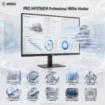 MSI PRO MP276E18 27-Inch FHD 180Hz IPS Business Monitor, 1ms MPRT, HDR Ready, Adaptive-Sync, EyesErgo, HDMI 2.0b, VGA, 108.58% sRGB, Tilt Adjustment, VESA 100 × 100mm