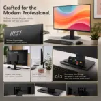MSI PRO MP273Q E7 27-Inch WQHD 75Hz IPS Business Monitor, HDR Ready, Adaptive-Sync, EyesErgo, 2x HDMI 2.0, DisplayPort 1.2a, VESA Mount & MSI Power Link - Image 8
