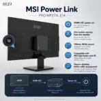 MSI PRO MP273L E14 27-Inch FHD 144Hz IPS Business Monitor, HDR Ready, AMD FreeSync, PerfectEdge, EyesErgo, HDMI 2.0, VGA, VESA Mount & MSI Power Link - Image 7