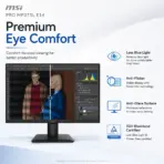 MSI PRO MP273L E14 27-Inch FHD 144Hz IPS Business Monitor, HDR Ready, AMD FreeSync, PerfectEdge, EyesErgo, HDMI 2.0, VGA, VESA Mount & MSI Power Link - Image 4