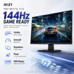 MSI PRO MP273L E14 27-Inch FHD 144Hz IPS Business Monitor, HDR Ready, AMD FreeSync, PerfectEdge, EyesErgo, HDMI 2.0, VGA, VESA Mount & MSI Power Link - Image 3