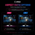 MSI MPG 322UR QD-OLED X24 31.5-Inch 4K 240Hz QD-OLED Gaming Monitor, 0.03ms, ClearMR 13000, DisplayHDR True Black 500, DarkArmor Film, G-SYNC, AMD FreeSync Premium Pro & KVM - Image 10