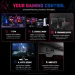 MSI MPG 322UR QD-OLED X24 31.5-Inch 4K 240Hz QD-OLED Gaming Monitor, 0.03ms, ClearMR 13000, DisplayHDR True Black 500, DarkArmor Film, G-SYNC, AMD FreeSync Premium Pro & KVM - Image 12