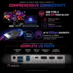 MSI MPG 322UR QD-OLED X24 31.5-Inch 4K 240Hz QD-OLED Gaming Monitor, 0.03ms, ClearMR 13000, DisplayHDR True Black 500, DarkArmor Film, G-SYNC, AMD FreeSync Premium Pro & KVM - Image 20