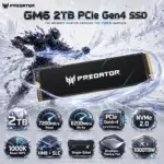 PREDATOR GM6 2TB PCIe 4.0 x4 NVMe 2.0 M.2 2280 SSD, 7200MB/s Read, 6200MB/s Write, HMB + SLC Cache, Single-Sided Graphene Thermal Pad & 1000TBW | BL.9BWWR.134