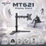 SEVILO HARDWARE Single Monitor Desktop Stand for 17–27 Inch Displays, 10kg Load, 180° Swivel, 360° Pivot, VESA 50×50–100×100mm, Iron |  MT621