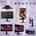 MSI MPG 271QR QD-OLED X50 26.5-Inch WQHD QD-OLED Gaming Monitor, 500Hz, 0.03ms GtG, DisplayPort 2.1a, HDMI 2.1, USB-C 98W, OLED Care 3.0, G-SYNC Compatible, 4-Way Adjustable Stand - Image 14