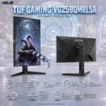ASUS TUF Gaming VG259QMRL5A 24.5-Inch FHD Fast IPS Monitor – 310Hz OC, 0.3ms Min, DisplayHDR 400, ELMB Sync, G-SYNC Compatible, FreeSync Premium, Dual Speakers, 4-Way Stand
