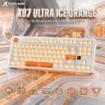ATTACK SHARK X87 ULTRA Tri-Mode 8K Wireless Mechanical Keyboard – 10,000mAh Battery, Hot-Swap FR4 Gasket Build, Dot-Matrix Display & South-Facing RGB