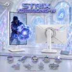 ASUS ROG Strix XG259QNG-W 24.5-Inch FHD Fast IPS Monitor – 380Hz OC, 0.3ms Minimum, DisplayHDR 400, FreeSync Premium, ELMB Sync, DP 1.4, HDMI 2.0 & 4-Way Adjustable Stand .