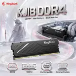 KingBank KJXB 16GB DDR4-3200 CL16 1.35V UDIMM Desktop Memory for Intel Systems - Aluminum  Heatsink, Single-Module Upgrade | K5.01.FP049D7101 ~ BLACK