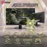 MSI MAG 276QE27 27-Inch WQHD Rapid IPS Gaming Monitor – 275Hz, 0.5ms GtG, DisplayHDR 400, Adaptive-Sync, Dual HDMI 2.1 FRL, DisplayPort 1.4a, AI Vision, PIP/PBP & Console VRR Ready