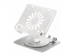 N79-360 Laptop Cooler with 360° Rotation – Iron Metal & Silicone Stand, Foldable, Adjustable Height for Tablets & Laptops up to 16"