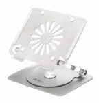 N79-360 Laptop Cooler with 360° Rotation – Iron Metal & Silicone Stand, Foldable, Adjustable Height for Tablets & Laptops up to 16"