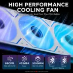 ASIAHORSE DAWN PRO ARGB 120mm Case Fan, 1-Pack Reverse Blade, 4-Pin PWM, 800–2000 RPM, 68.5 CFM, 2.05mmH2O, ARGB Sync, 40,000-Hour Life | WHITE - Image 5