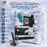 ASUS ROG Strix Z790-A Gaming WiFi ATX Motherboard, LGA1700, DDR5-7800+ OC, PCIe 5.0, 4× M.2, Wi-Fi 6E, 2.5Gb LAN, USB-C 20Gbps, for 14th - 13th - 12th Gen | OPEN BOX