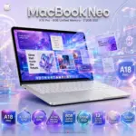 Apple MacBook Neo 13-inch Laptop with A18 Pro chip 6-Core CPU/5-Core GPU, 8GB Unified Memory, 512GB SSD: Built for AI and Apple Intelligence, Liquid Retina Display, 1080p FaceTime HD Camera, Touch ID | SILVER ~ MHFC4LL/A