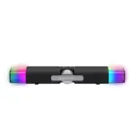 HAVIT Gamenote SK222 RGB Gaming Soundbar – Bluetooth 6.0, 6W Stereo, Dual 2-Inch Drivers, USB + Type-C, RGB Lighting & 300Hz–20kHz Audio – Black