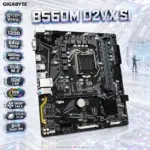 Gigabyte B560M D2VX SI LGA1200 Motherboard, Intel 10th/11th Gen, 64GB DDR4 4800MHz OC, Dual M.2, 1GbE LAN, RGB Fusion 2.0 & Q-Flash Plus | OPEN-BOX