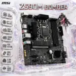 MSI Z590M BOMBER Micro-ATX Motherboard, Intel Z590 LGA1200, 10th/11th Gen Core, 128GB DDR4-5066 OC, PCIe 4.0 x16, Dual M.2, 2.5G LAN, 4K60 HDMI/DP & 7.1 Audio | OPEN BOX