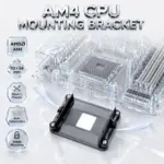AM4 CPU Mounting Bracket for AMD Socket Motherboards – Steel & Plastic Heatsink Backplate, 90×54mm Mounting Pattern, Anti-Deformation Cooler Support
