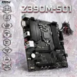 MSI Z390M-S01 Micro-ATX Motherboard – Intel Z390, LGA1151, 8th/9th Gen Intel, 4x DIMMs DDR4-4400 OC, Dual M.2, Gigabit LAN, 7.1 Audio, CrossFire, DisplayPort & USB Type-A + Type-C | OPEN-BOX