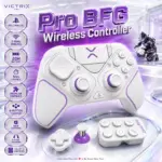 Victrix Pro BFG Wireless Controller –  PS5/PS4/PC, 2.4GHz + USB-C Wired, 20H Battery, 5ms, Modular Fightpad, 4 Back Buttons & 5-Stop Triggers | OPEN-BOX WHITE FULL KIT + HARD POUCH