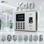 ZKTeco K40 Fingerprint Time Attendance Terminal – 1,000 Fingerprints, 1,000 ID Cards, 80,000 Logs, 2.8" TFT, TCP/IP, USB Host & Battery
