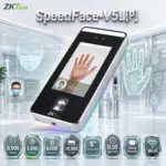 ZKTeco SpeedFace-V5L[P] Biometric Terminal – 6,000 Face & Fingerprint, 3,000 Palm, 10,000 Card, 5" Touchscreen, Mask Detection, EM ID & Wi-Fi