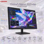 Lenovo ThinkVision S27-4e 27" FHD IPS Monitor – 100Hz, 4ms, 99% sRGB, 300 Nits, NearEdgeless, HDMI 1.4 + VGA, VESA Mount | 64BEKAT1EU